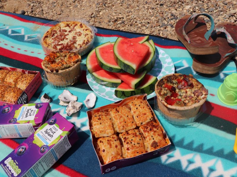 An Easy Beach Picnic with Higgidy Savory Food