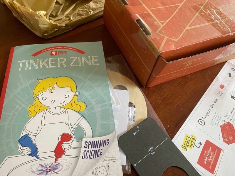 Tinker Crate from KiwiCo Review - Spin Art…