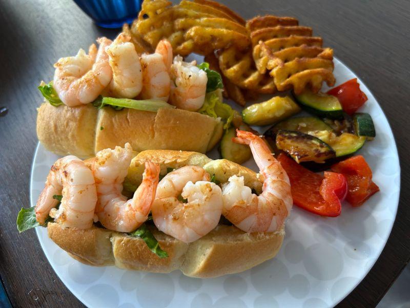 Midweek Meal Inspo; Pesto Chicken, Shrimp Sandos, Fried Rice & more