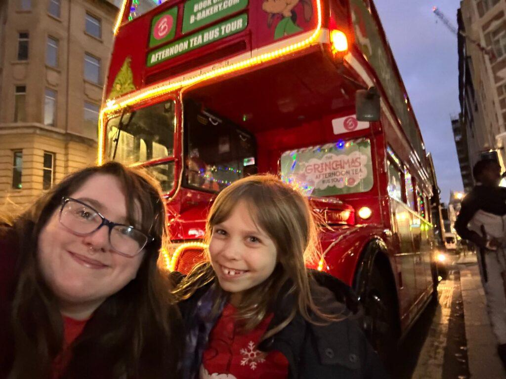 Afternoon Tea on the Grinchmas Bus with Outright Games