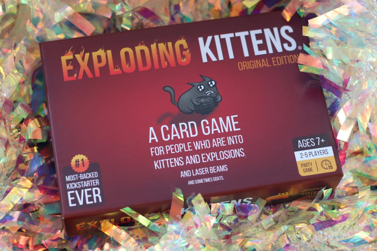 Exploding Kittens board game box