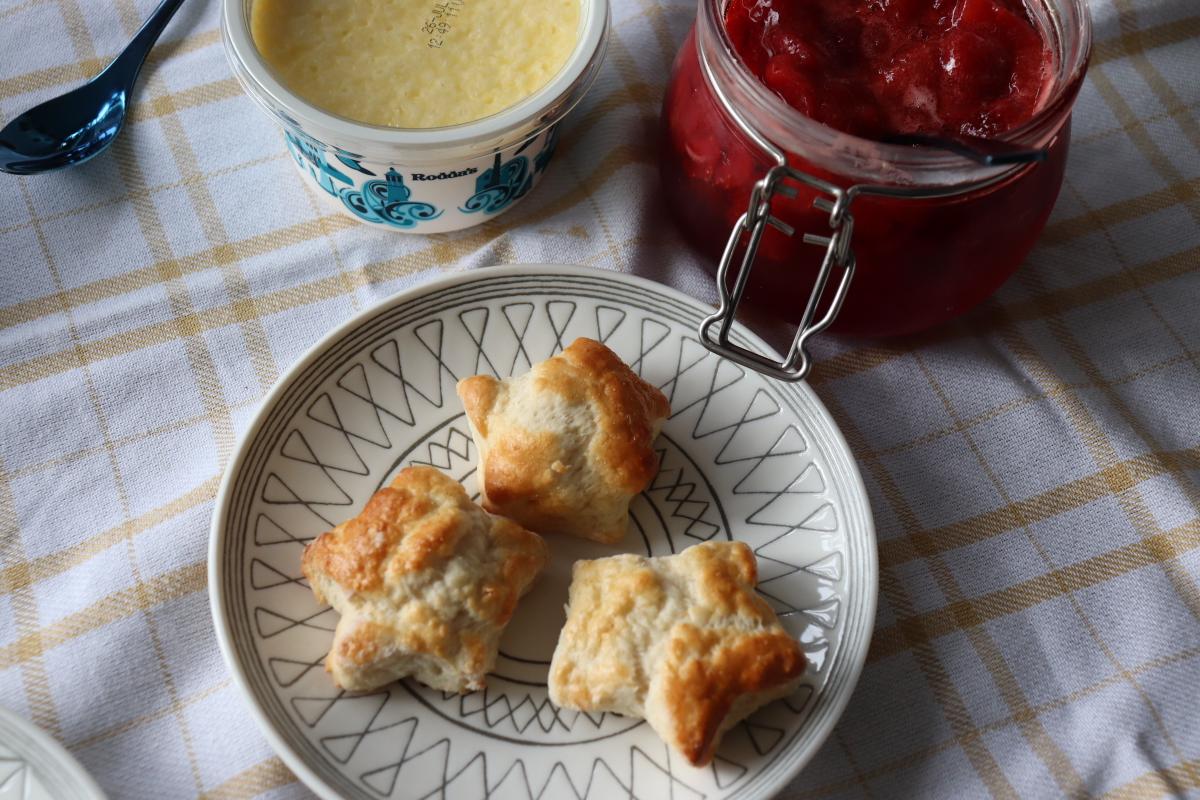 Finished scones from Wright’s Baking Scone Mix