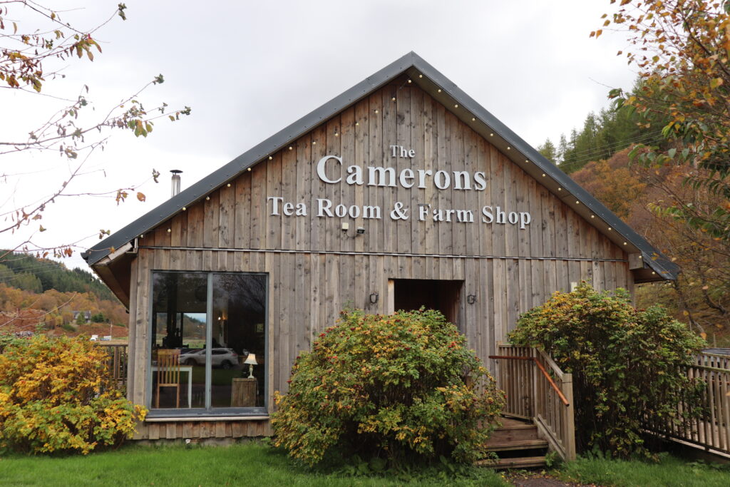 Seeing Animals at Cameron's Tearoom and Farm Shop