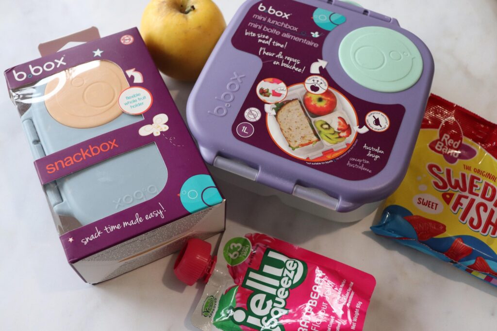 School Lunch Ideas with b.box Mini Lunchbox and Snack Box