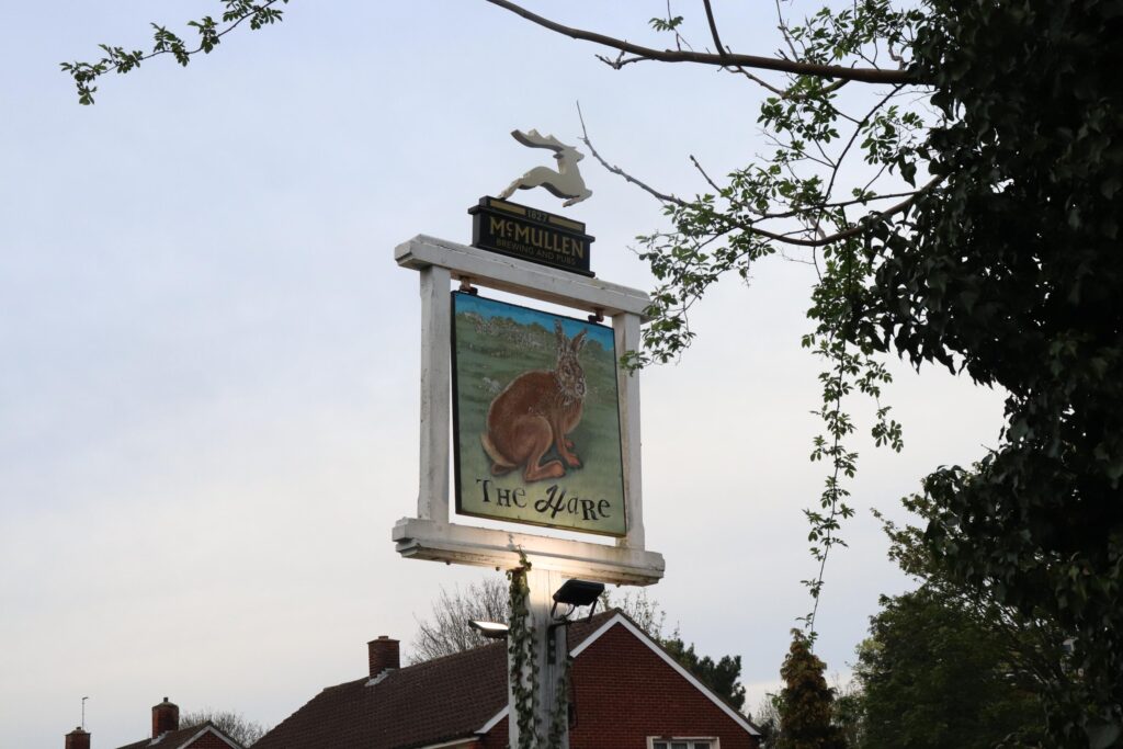 Dinner at the Hare Pub