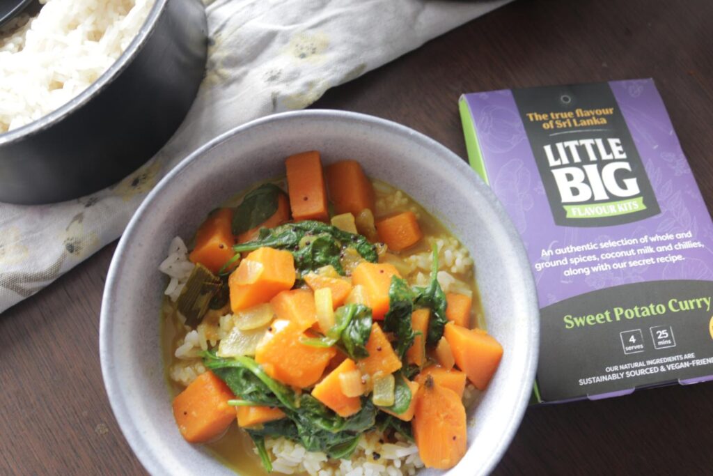 Trying the Little Big Flavour Kits Sweet Potato Curry
