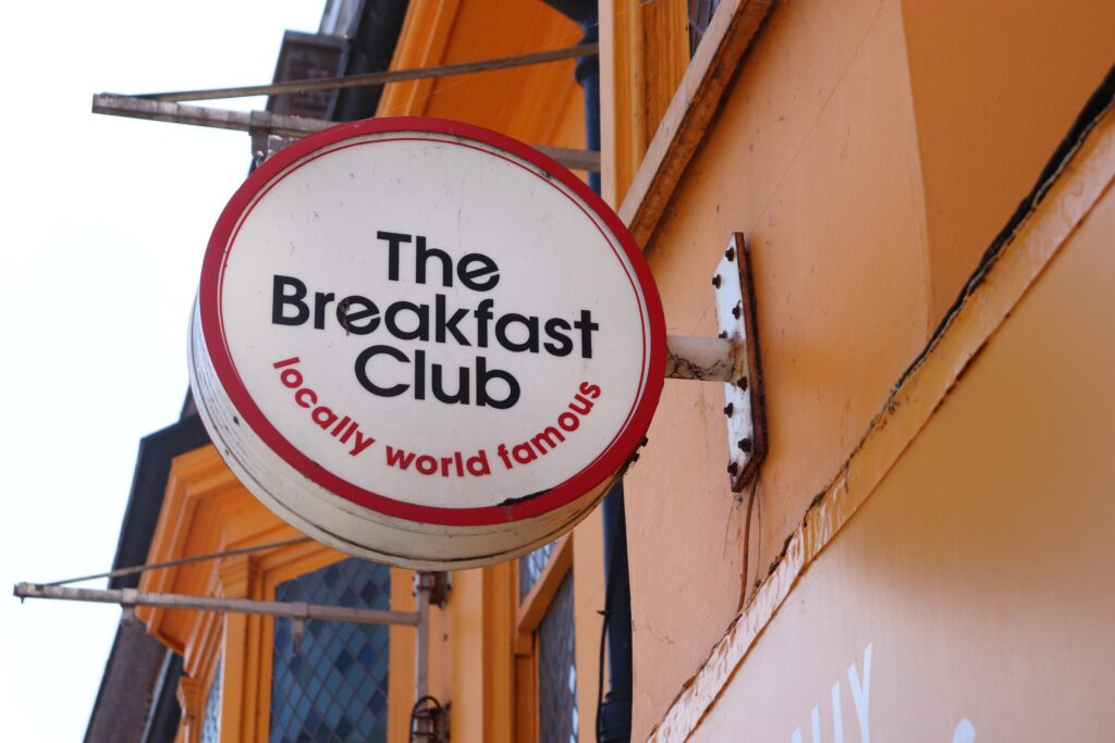 Eating Pancakes at The Breakfast Club