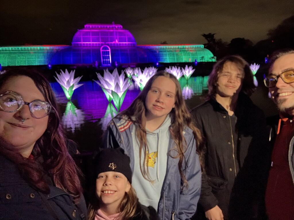 Christmas at Kew Gardens - Art focused Light Trail