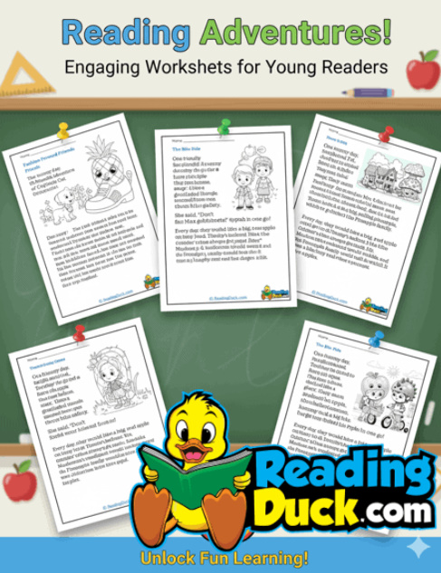 Reading Duck Does Free Early Years to KS3 Reading Worksheets in the UK