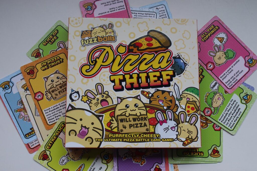 Fuzzballs Pizza Thief Card Game - Cute Characters, Lots of Pizza