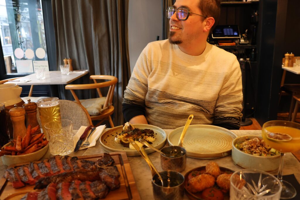 A Big Steak at Kindling Steakhouse and Restaurant