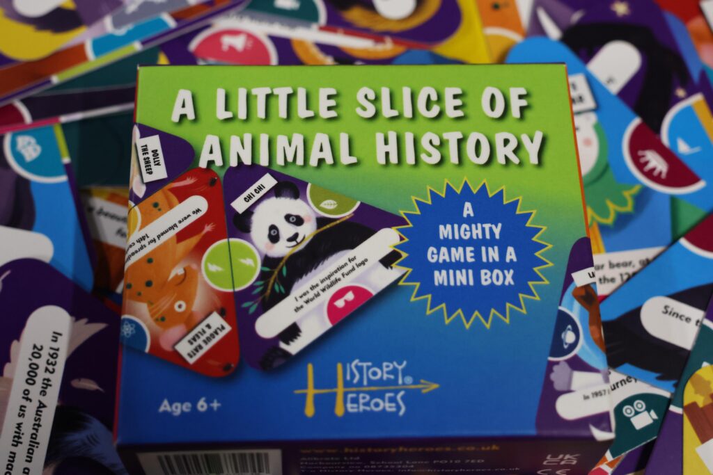 History Heroes: A Little Slice of Animal History card game - Important animals