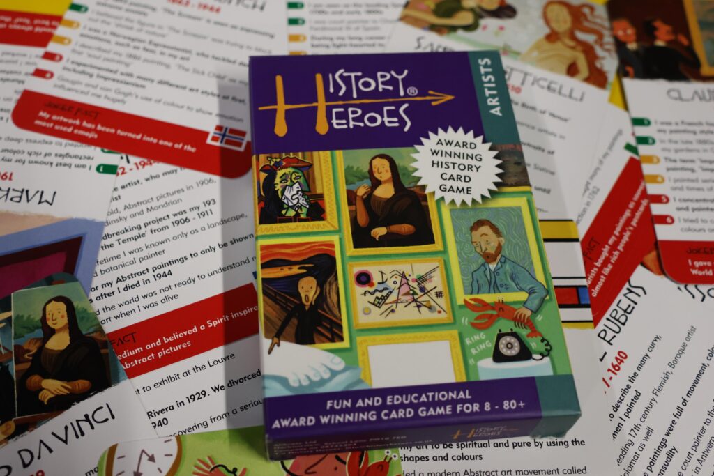 History Heroes: Artists Card Game - Learning by playing