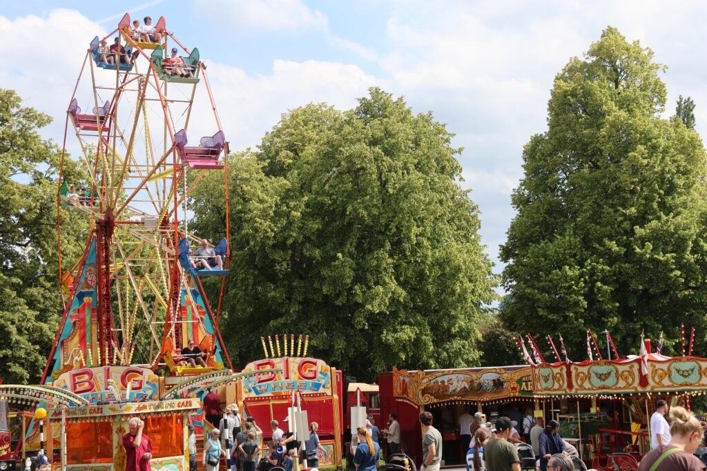 Seeing all of the vintage rides at Horton's Steam Fair