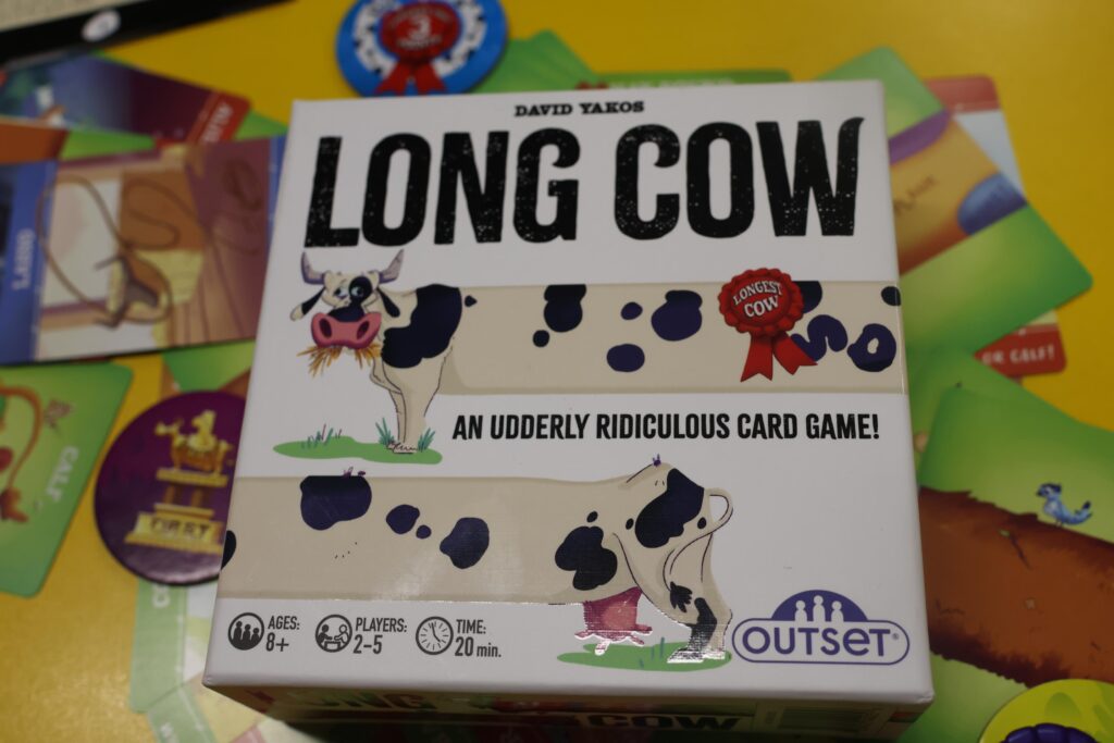 Long Cow board game - all about silly cows!