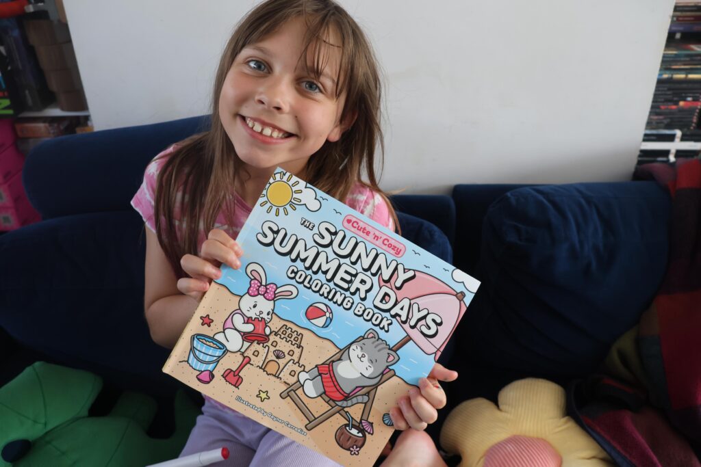 The Sunny Summer Days Coloring Book - Cute Summer Scenes