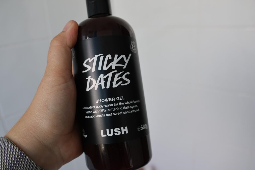 LUSH Sticky Dates Shower Gel smells like caramel