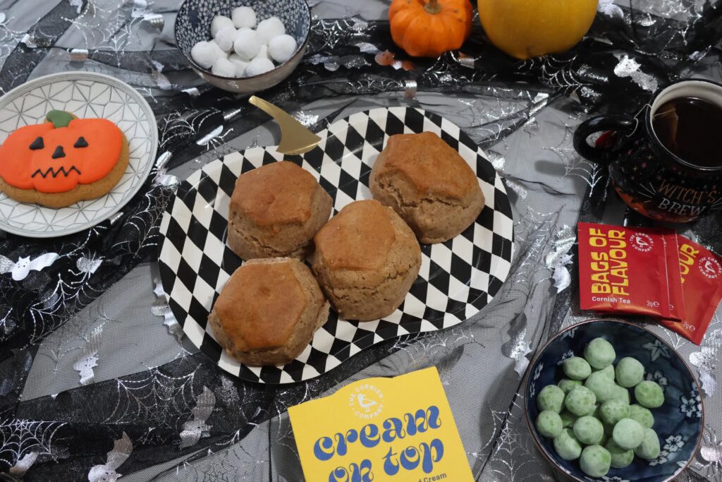 Pumpkin Spiced Cream Tea Hamper is ideal for a spooky afternoon tea